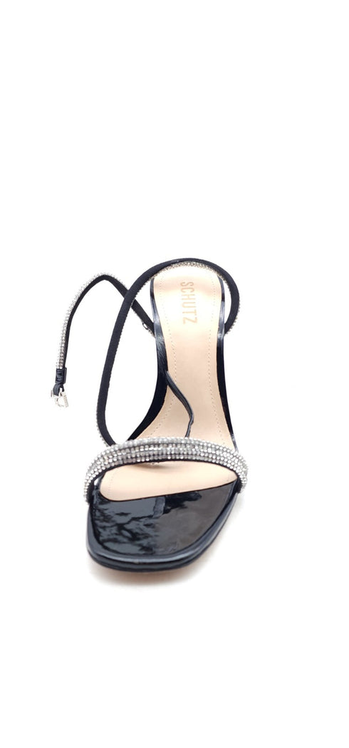 Altina Glam Crystal Ankle-Strap Sandals Black 9.5B